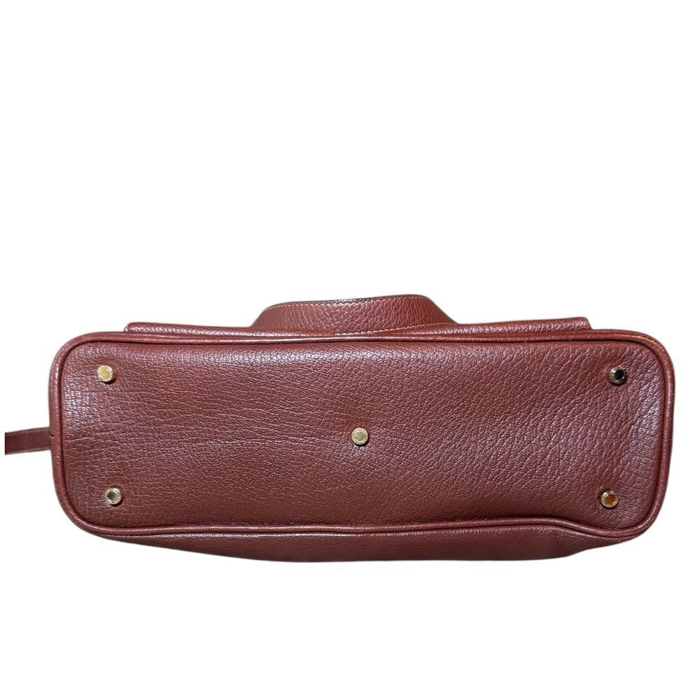 BVLGARI Brown Grained Leather Becky Handbag - Picture 8 of 16